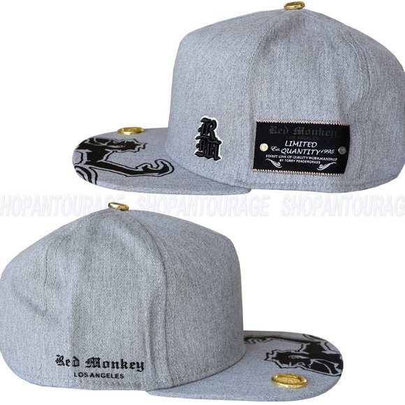 Red Monkey Rising Flat Visor Limited Unisex Trucker Hat Cap RM1414 | 2 Colors - Picture 8 of 15